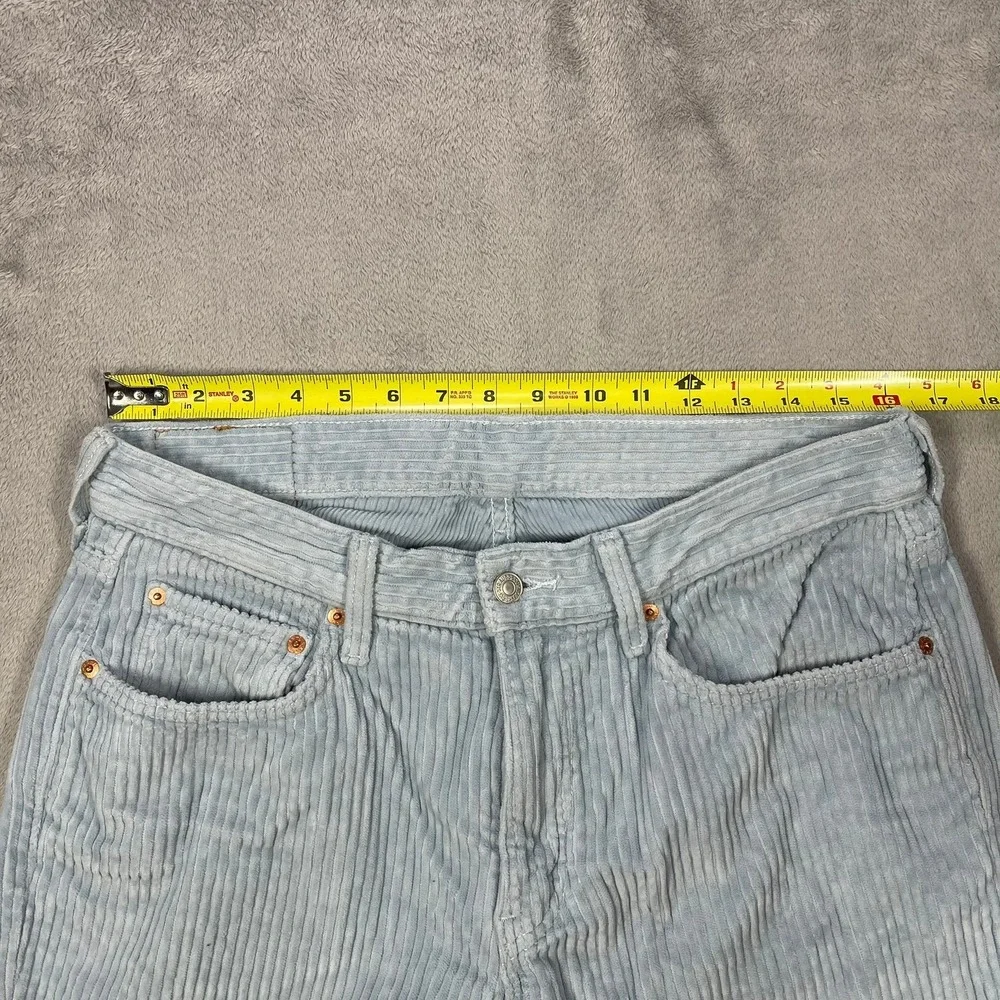 Levi's 559 Corduroy Pants Mens 32x30 (29) Light Baby Blue Relaxed Straight Wale